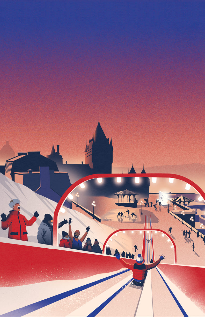 affiche glissade dufferin