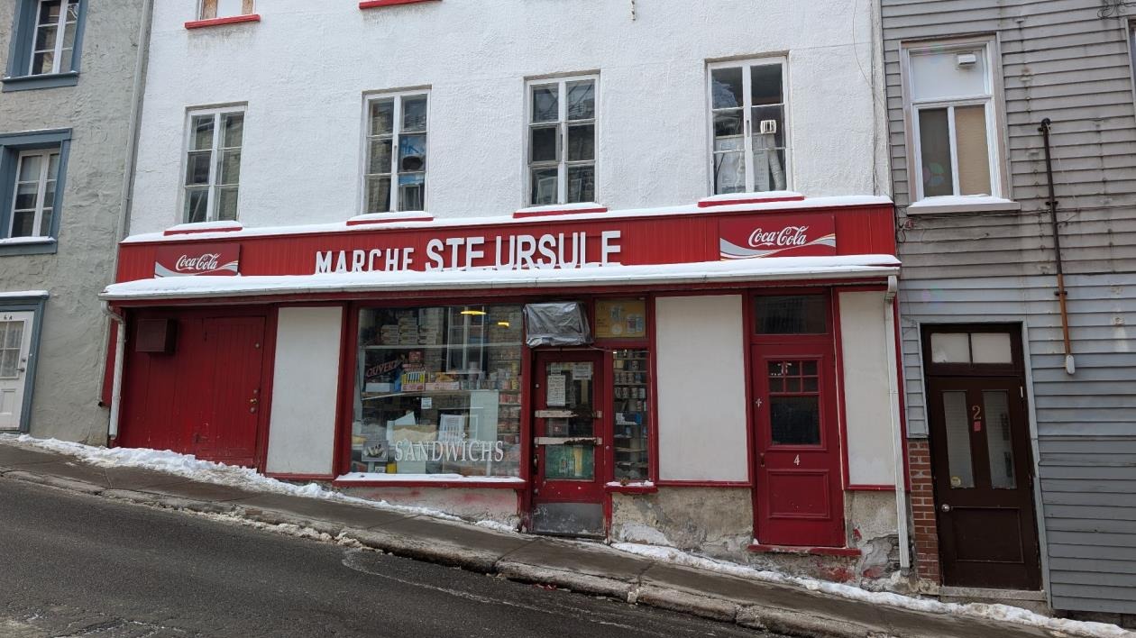Façade du 4½, rue Sainte-Ursule, Vieux-Québec